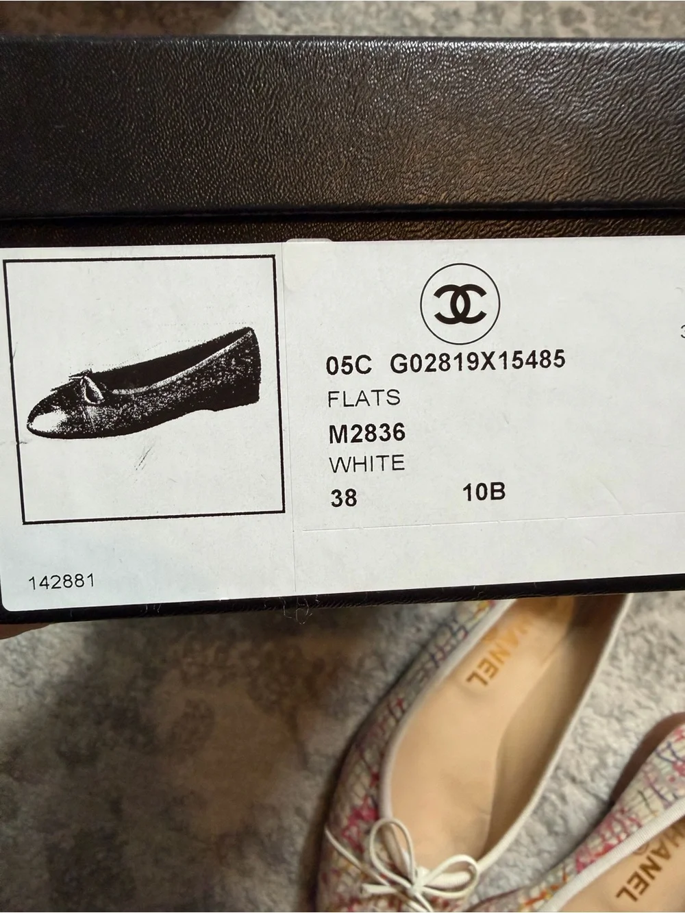 Chanel multicolor Ballet Flats - Classic Women's Flats sz 38